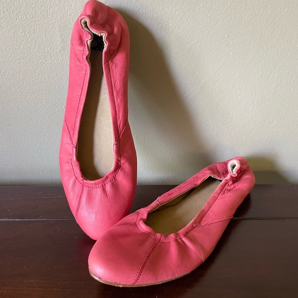 Sorel Shoes - SOREL Women's Ella Skimmer Ballet Slip On Leather Flats Coral Salmon sz 8 NEW